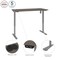 Bestar Bestar Upstand 30” x 60” Standing Desk in bark grey 175869-000047 - alternate 9